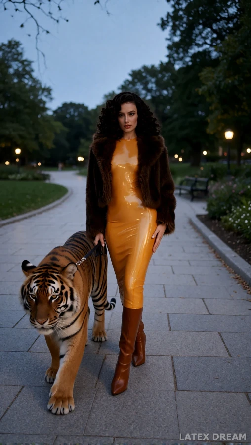 Elegance Meets Dominance in elegance meets dominance latex, AI-generated fashion visual 2